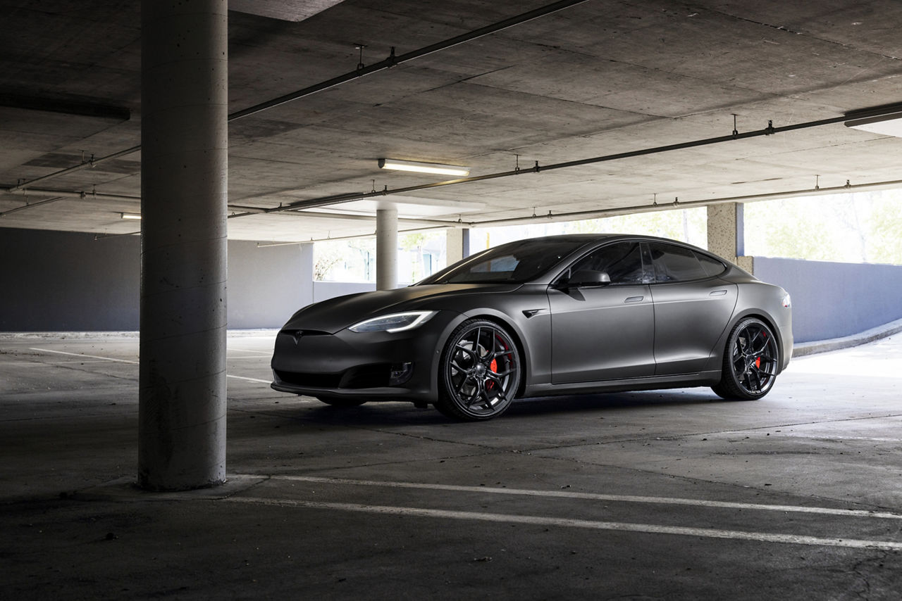 Blacked out deals tesla model s